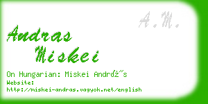 andras miskei business card